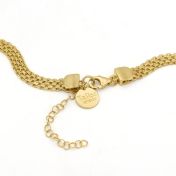 Family Circle Milanese Chain Name Necklace [18K Gold Plated]